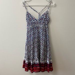 QUIKSILVER COAST DRESS FLOWY V NECK SUMMER DRESS